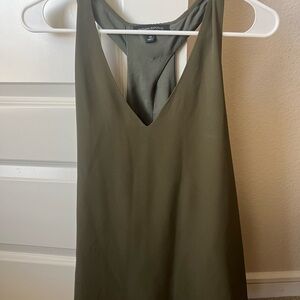 Banana Republic Olive Green Sleeveless Dress
